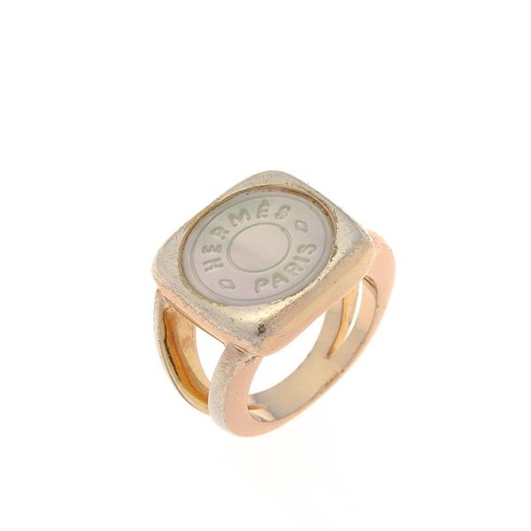 Hermes Tone Clou de Selle Ring