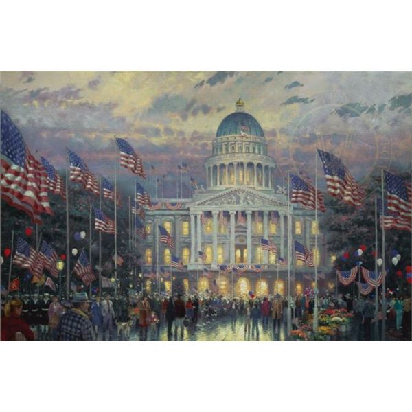 Flags over the Capitol by Thomas Kinkade