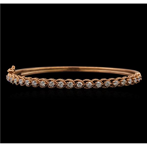 14KT White Gold 1.33 ctw Diamond Bracelet