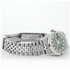 Image 7 : Rolex Mens SS Black String Diamond Lugs & Ruby Oyster Perpetaul Datejust 36MM