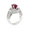 Image 4 : 6.56 ctw Ruby and Diamond Ring - 14KT White Gold