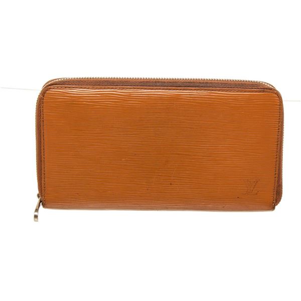 Louis Vuitton Brown Epi Leather Zippy Organizer Wallet