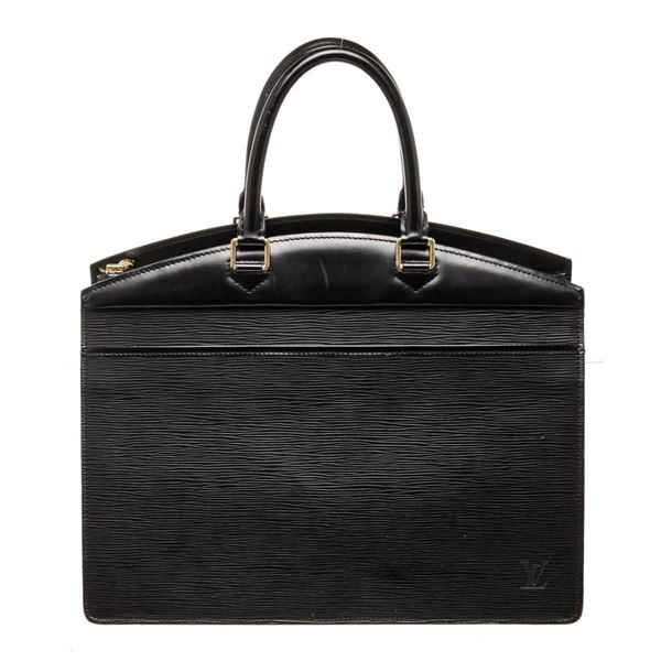 Louis Vuitton Black Epi Leather Riviera Tote Bag