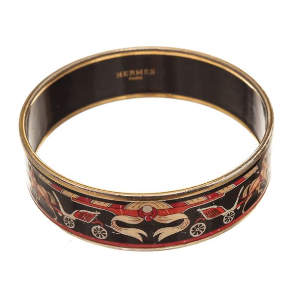 Hermes Multicolor Enamel Bangle