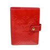 Image 1 : Louis Vuitton Red Monogram Vernis Leather Agenda PM Wallet