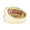 Image 3 : 2.50 ctw Ruby and Diamond Ring - 14KT Yellow Gold