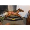 Image 1 : VINTAGE CARVED WOOD ROCKING HORSE