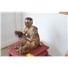 Image 2 : THAI PRAYING MONK FIGURE & RED STAND (2 PCS)