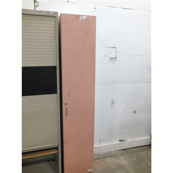 Wooden Storage Locker & Book Shelf