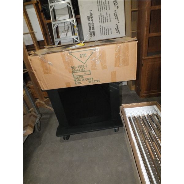 2 Christmas Trees & Black Cart