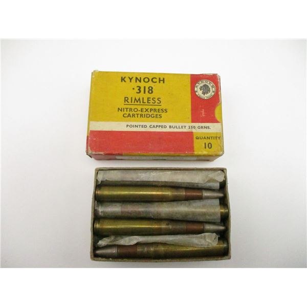 KYNOCH .318 RIMLESS COLLECTIBLE AMMO