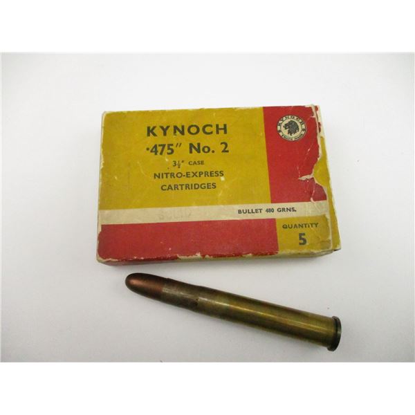 KYNOCH .475" NO.2 COLLECTIBLE AMMO