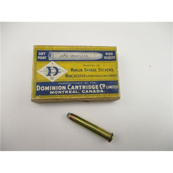 DOMINION 38-55 CAL COLLECTIBLE AMMO