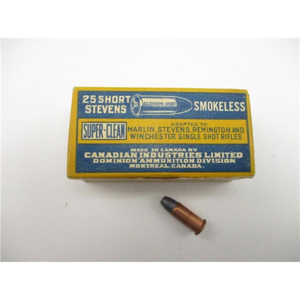 CIL .25 SHORT STEVENS COLLECTIBLE AMMO