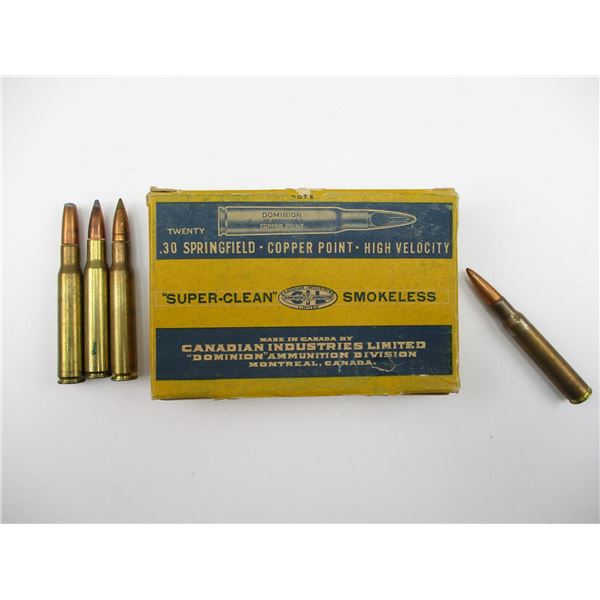 ASSORTED COLLECTIBLE .30 SPRG AMMO