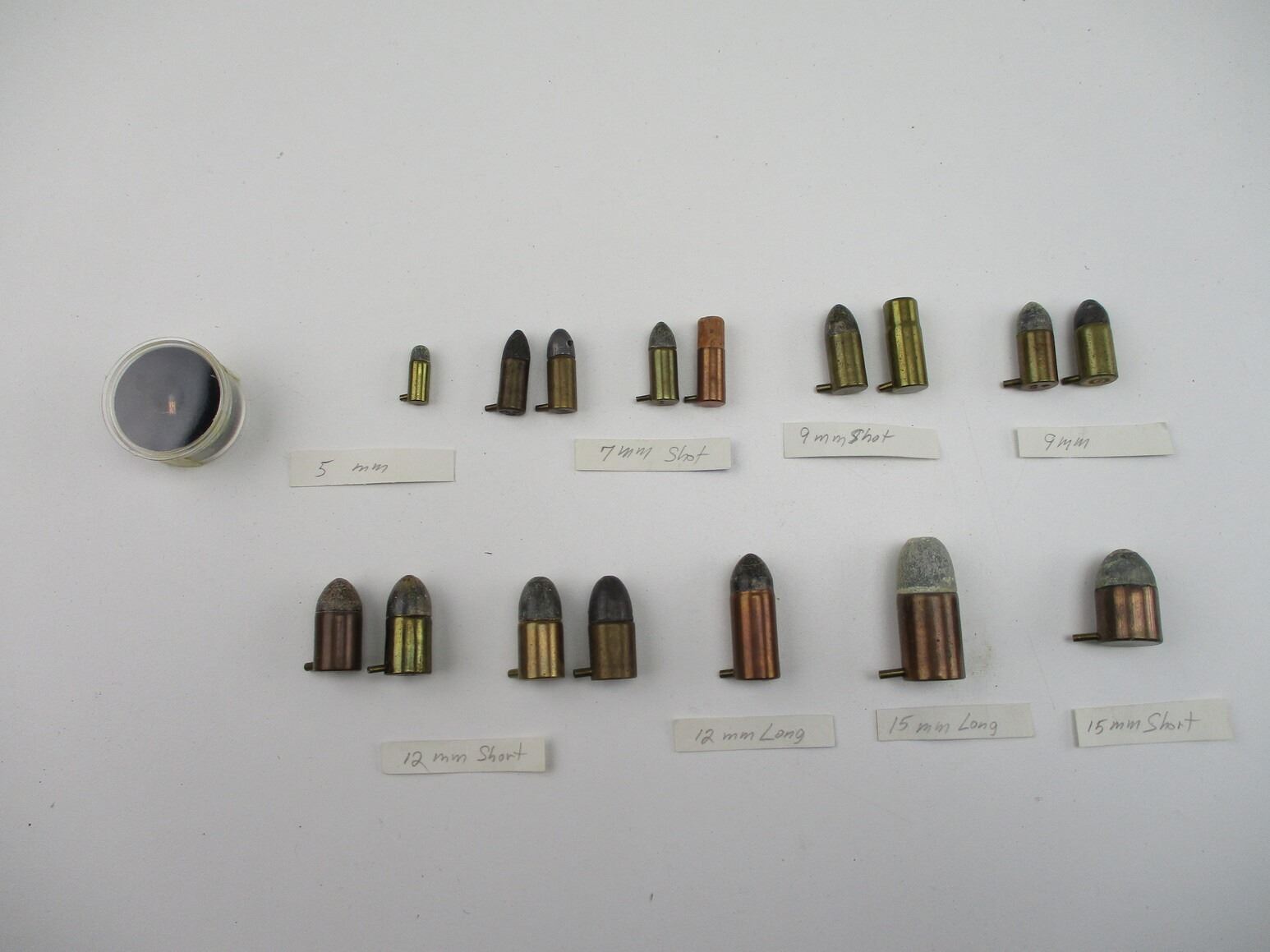 ASSORTED COLLECTIBLE PINFIRE AMMO