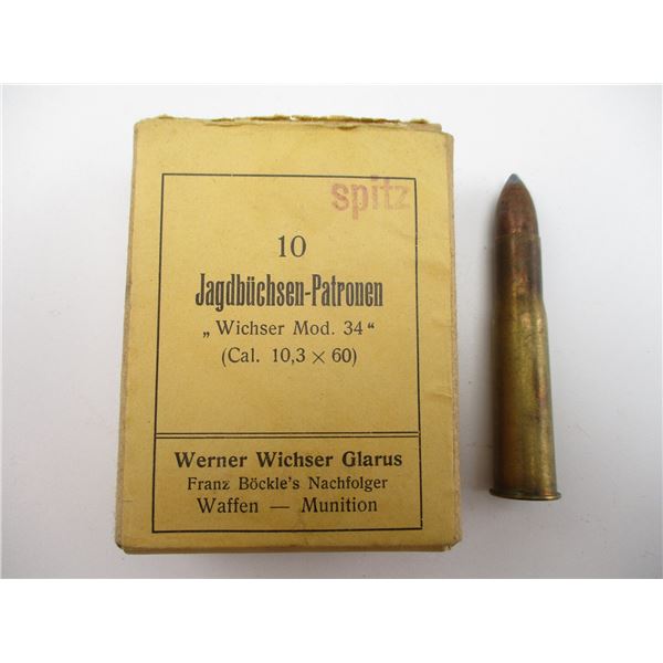 COLLECTIBLE 10.3X60 SWISS AMMO