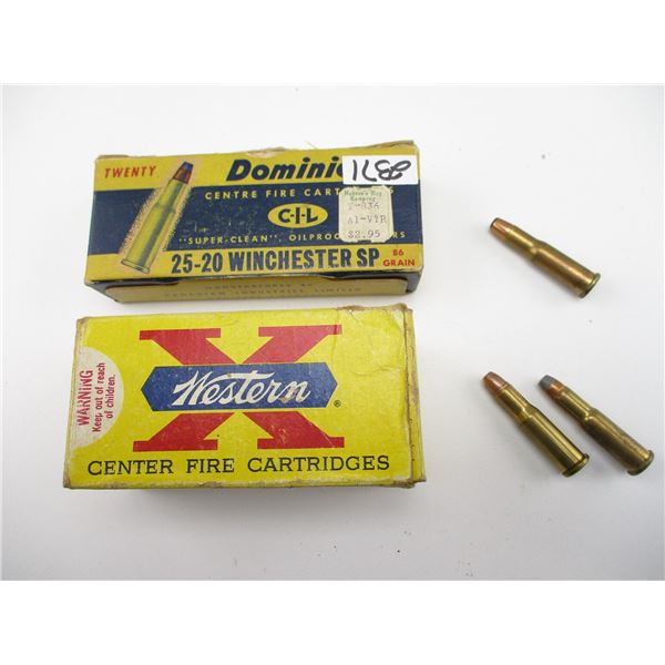 ASSORTED COLLECTIBLE 25-20 AMMO