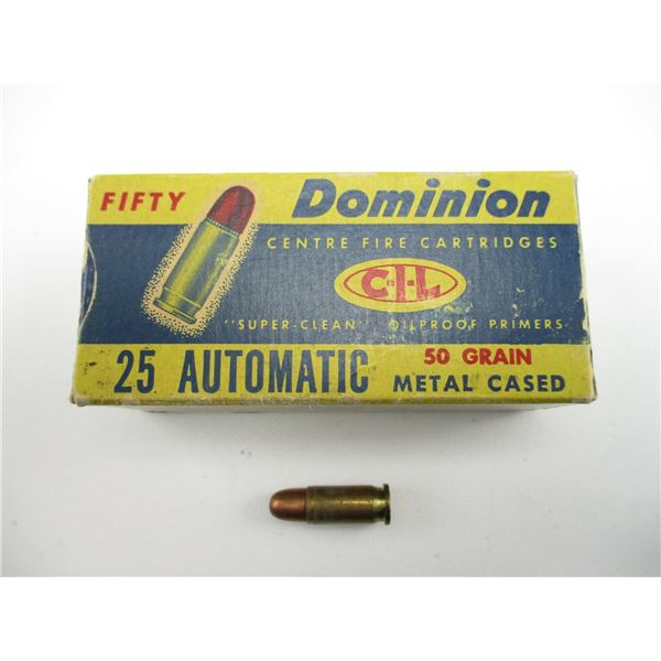 DOMINION .25 AUTO COLLECTIBLE AMMO