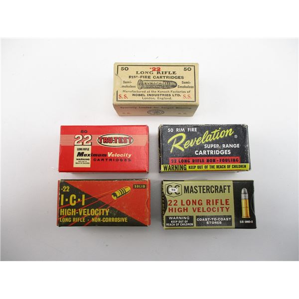 ASSORTED .22 COLLECTIBLE AMMO LOT