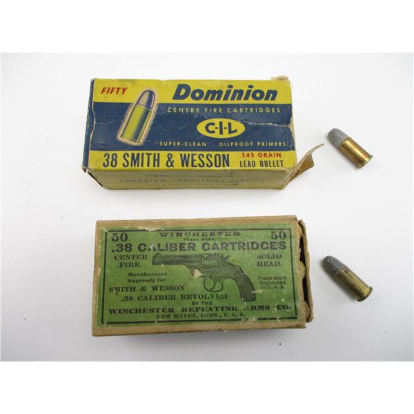 ASSORTED .38 CAL COLLECTIBLE AMMO
