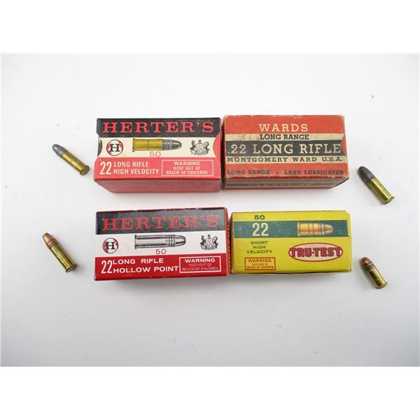 ASSORTED COLLECTIBLE .22 AMMO