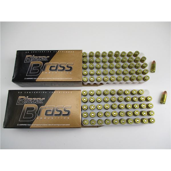 BLAZER BRASS 9MM LUGER AMMO