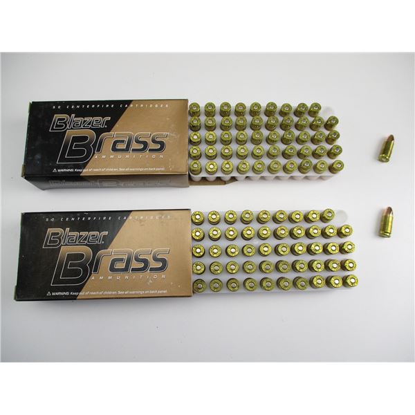 BLAZER BRASS 9MM LUGER AMMO