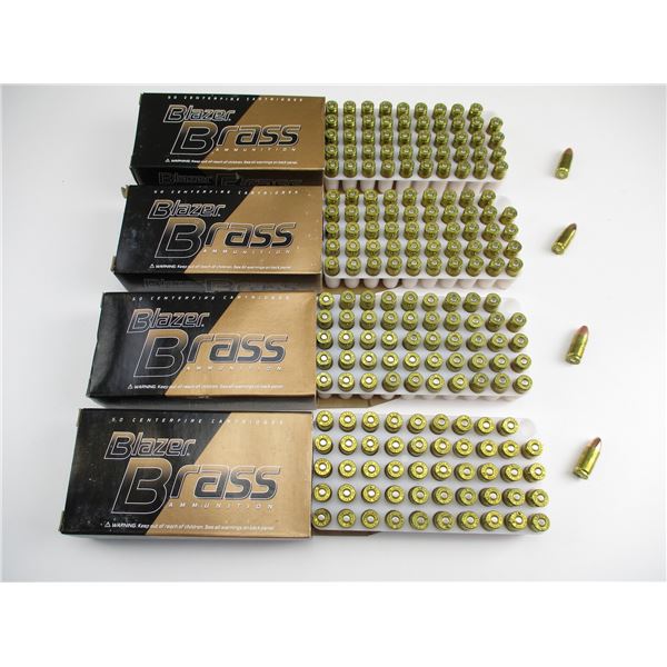 BLAZER BRASS 9MM LUGER AMMO