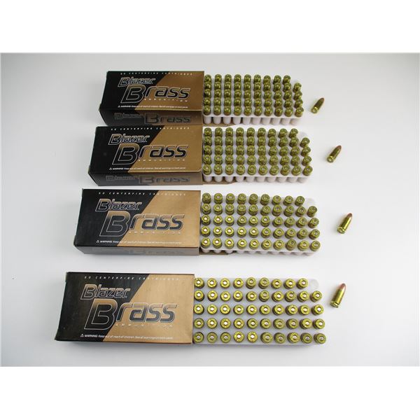 BLAZER BRASS 9MM LUGER AMMO