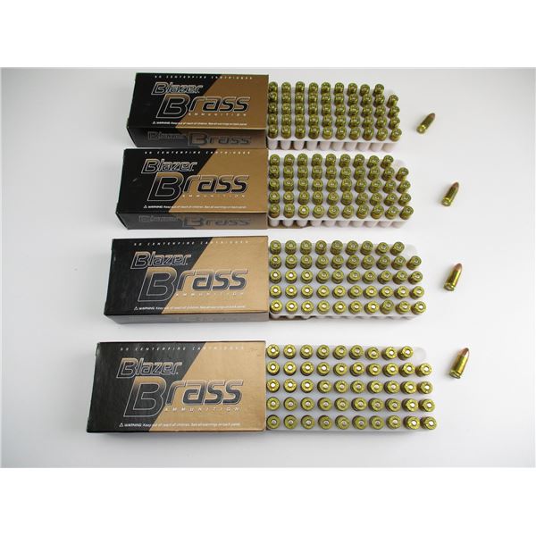 BLAZER BRASS 9MM LUGER AMMO