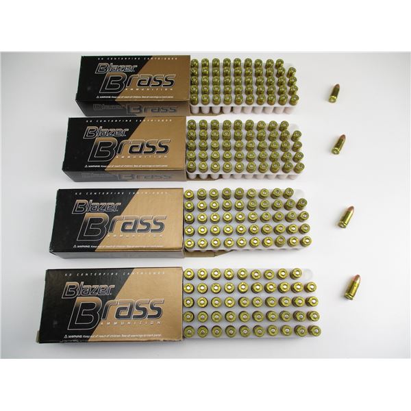 BLAZER BRASS 9MM LUGER AMMO