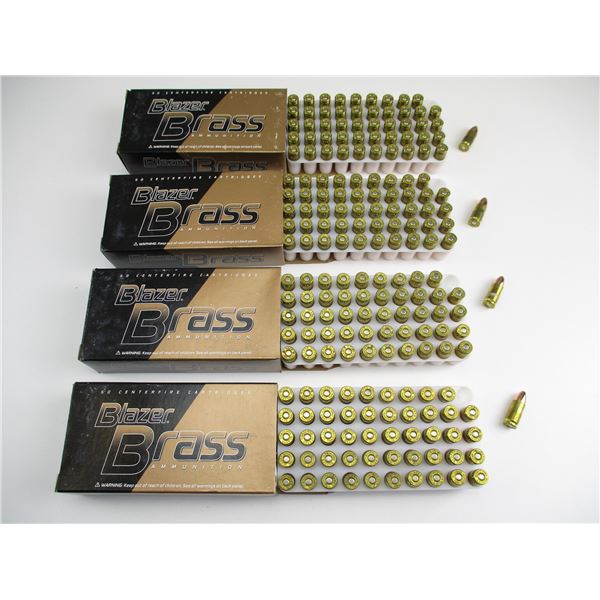 BLAZER BRASS 9MM LUGER AMMO