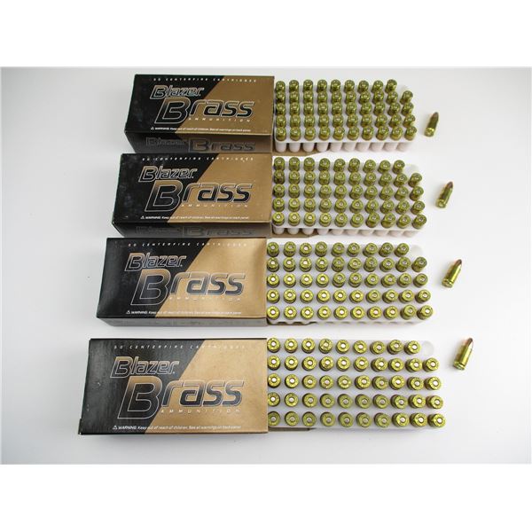 BLAZER BRASS 9MM LUGER AMMO