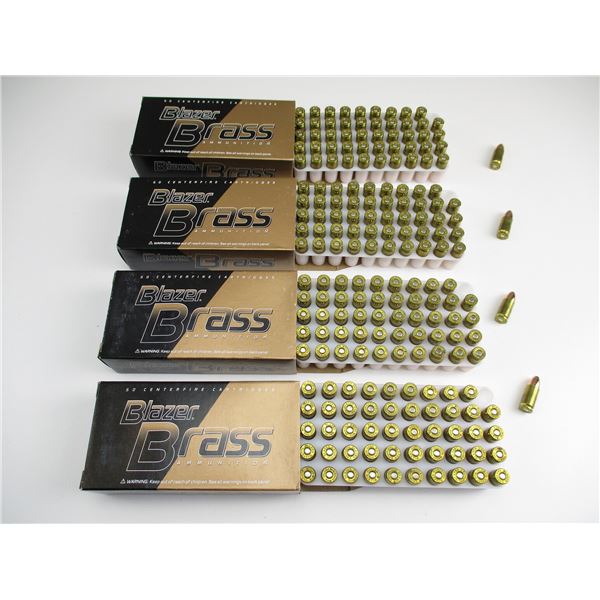 BLAZER BRASS 9MM LUGER AMMO