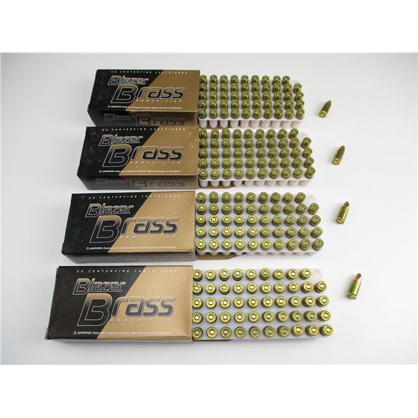 BLAZER BRASS 9MM LUGER AMMO
