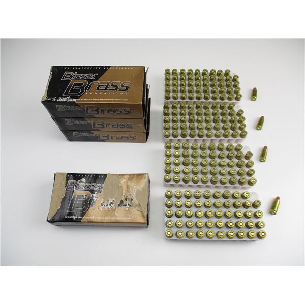 BLAZER BRASS 9MM LUGER AMMO