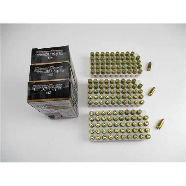 BLAZER BRASS 9MM LUGER AMMO