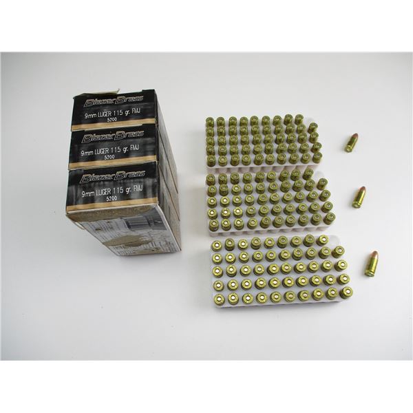 BLAZER BRASS 9MM LUGER AMMO
