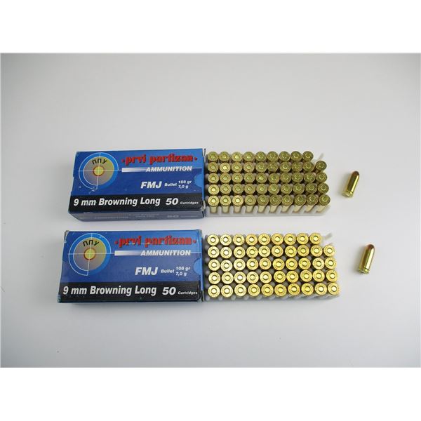 PRVI PARTIZAN 9MM BROWNING LONG AMMO