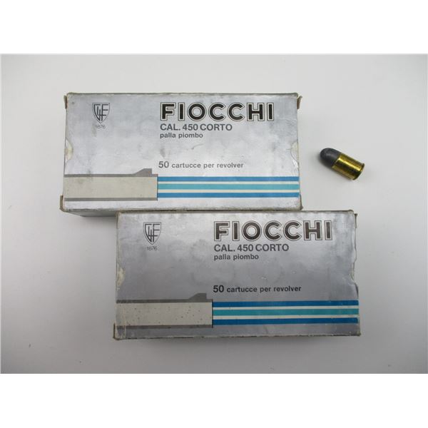 FIOCCHI .450 CORTO AMMO