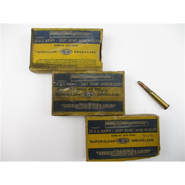 ASSORTED .30 US ARMY AMMO