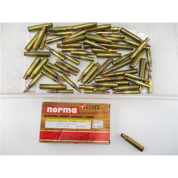 ASSORTED AMMO AND BRASS CASE LOT