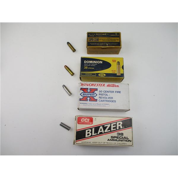 ASSORTED .38 SPECIAL AMMO