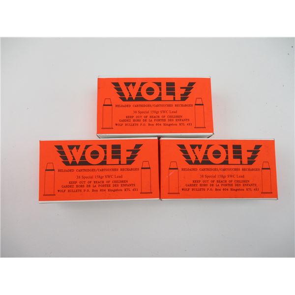 WOLF .38 SPECIAL FACTORY RELOADED AMMO