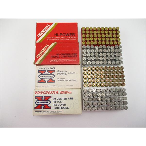 ASSORTED .38 SPECIAL AMMO