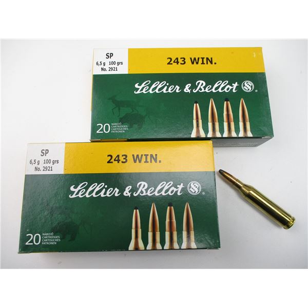 SELLIER & BELLOT .243 WIN AMMO