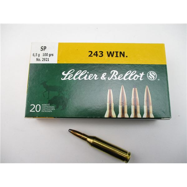 SELLIER & BELLOT .243 WIN AMMO