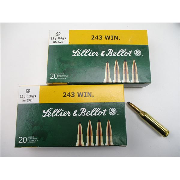 SELLIER & BELLOT .243 WIN AMMO