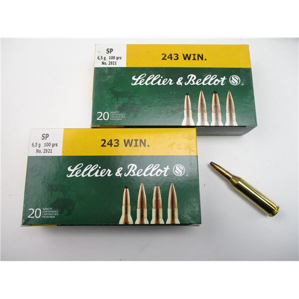 SELLIER & BELLOT .243 WIN AMMO